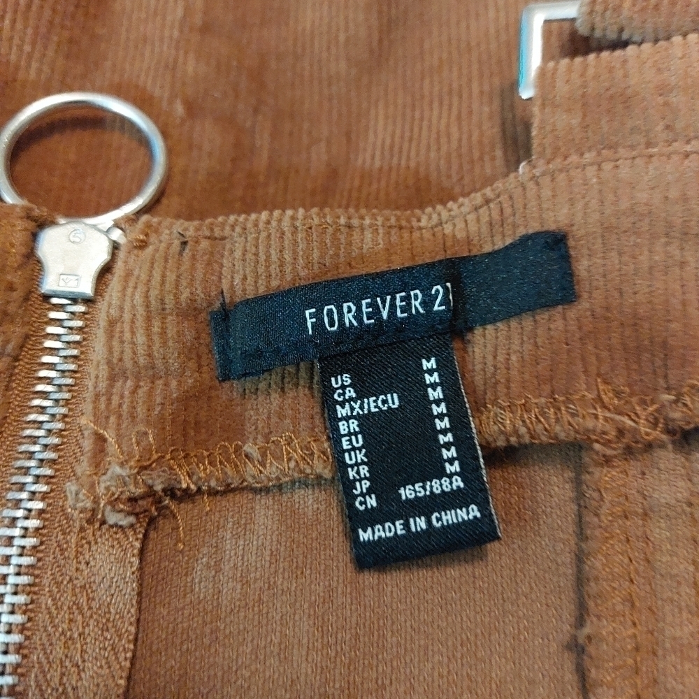FOREVER 21 Ladies Mini Corduroy Dress- M - Picture 3 of 4